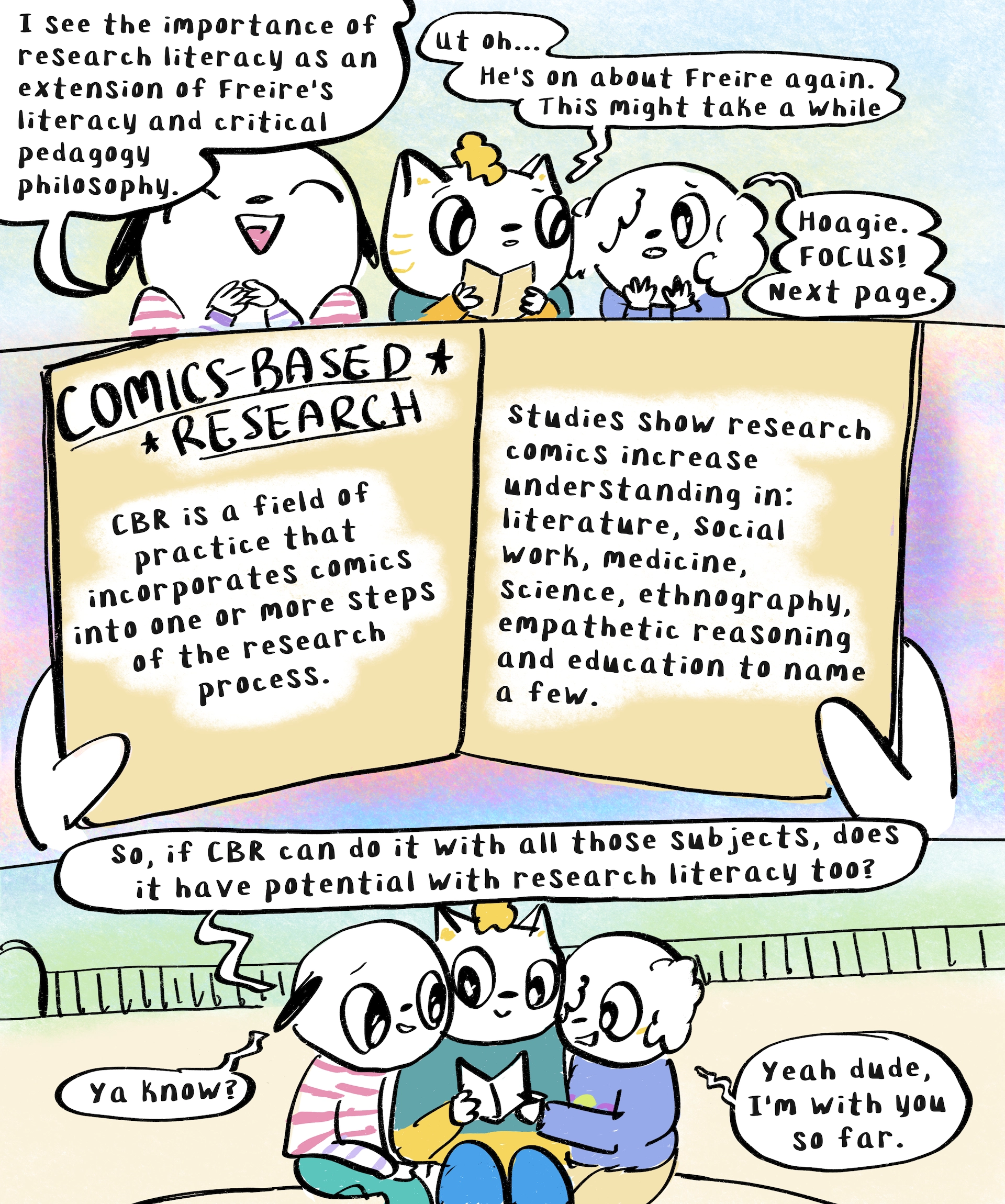Comics as Research Zine page 4.