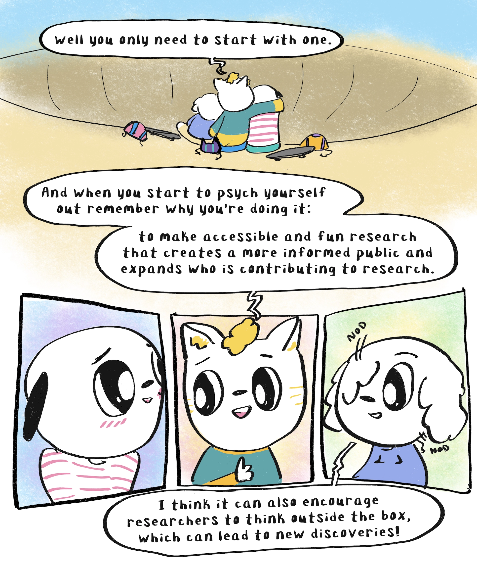 Comics as Research Zine page 6.